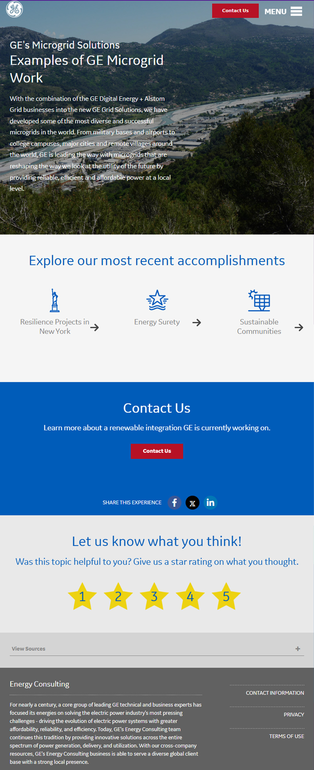 Screenshot of GE Energy