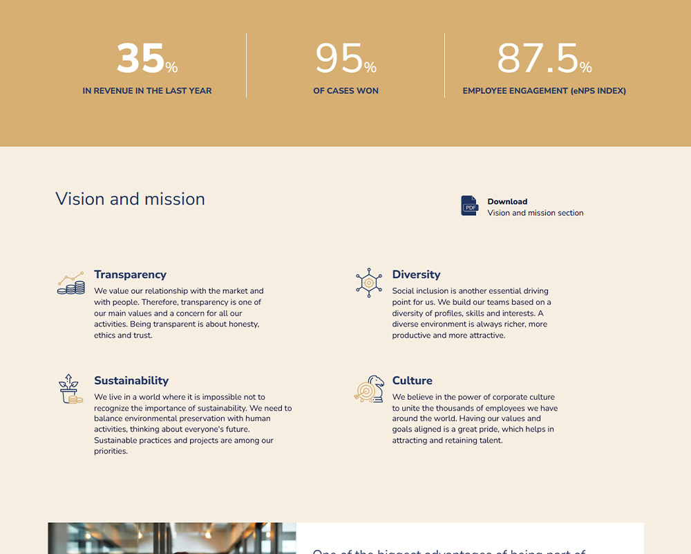 Screenshot of Ion Interactive Template